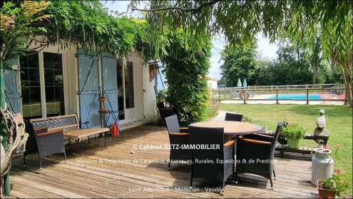 Vente, à vendre, propriété, maison, plain-pied, belle demeure, gîte, maison de vacances, résidence secondaire, chambres d'hôtes, piscine, hectare, potentiel, plage, mer, Saint-Gilles-Croix-de-Vie, Saint-Hilaire-de-Riez, Challans, Les Sables-d'Olonne, Vend