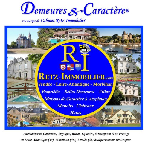 Agence immobilière - agent immobilier - spécialiste Maisons et Propriétés de Caractère - Immobilier Caractère, Atypique, Rural, Equestre, de Luxe et Prestige, en Loire-Atlantique, Morbihan et Vendée. Sur le bord de mer, dans les campagnes, villages et vil