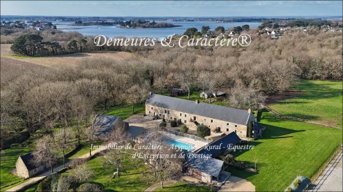 56 - MORBIHAN, dans les secteurs prisés d'AURAY & la Ria d'Etel, Propriété constituant un site remarquable à fort potentiel pour divers projets privés, professionnels ou mixtes (grande famille, achat groupé, location de gîtes, organisation d'évènements, p